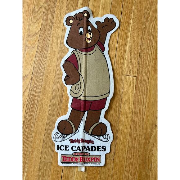 Vintage Teddy Ruxpin Ice Capades Pennant Banner Promotional 1985 - Picture 1 of 15